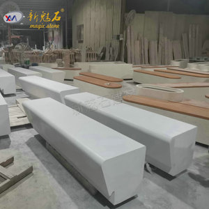 New Magic Stone Fair-Faced Concrete <b>Bench</b> Customized Specifications Hollow Structure <b>Indoor</b> Outdoor Landscape Seating - Product Image 2