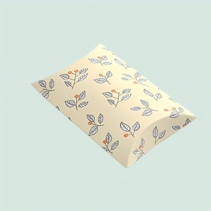 Kraft paper pillow gift <b>box</b>, <b>candy</b> wedding gift <b>box</b> can be customized according to needs - Product Image 1