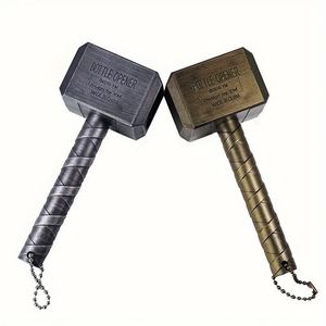 Personalized Thor's Hammer Design Stainless Steel Eco-Friendly Beer & Bottle Opener with Magnet <b>Refrigerator</b> Sticker Gift - Product Image 1
