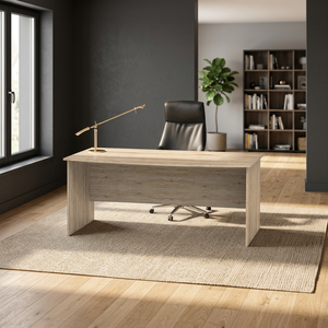Escritorio Ejecutivo de Madera de Diseño Moderno Furnizone 1361, Precio de Fábrica, Mesa de Escritura Duradera, Colores Personalizables, Montaje en Suelo - Product Image 3