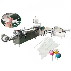 Max 4.5mm Diameter Swab Stick Making Machine 180-200m/min Cindy Lollipop Paper Straw Machine