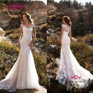 Iser Queen <b>White</b> <b>Lace</b> Mermaid Wedding Dress Sweetheart Neckline Natural Waist Bodycon Style - Product Image 4