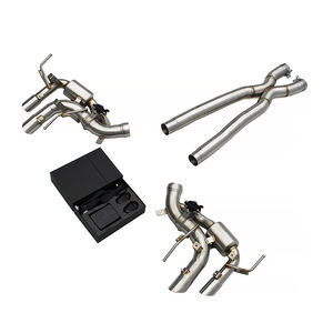 Reemplazo Directo de Fábrica para Ferrari Purosangue FUV V12 6.5L <span class=keywords><strong>2022</strong></span>+SS304, Silenciador Trasero con Tubo Intermedio X y Sistema de Válvulas Inteligentes - Product Image 1