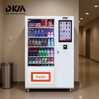 Distributeur automatique de nourriture et de boissons froides numérique intelligent personnalisé DKM avec lecteur de carte