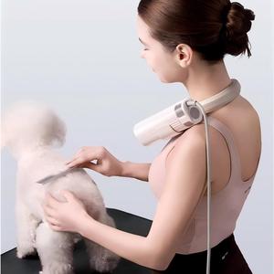 Tragbarer Kupfer- & Kunststoff-Tierpflege-Trockner - Nackenmontierter Freihand-Hundetrockner zur Hautproblemerkennung - Product Image 2
