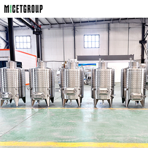 MICET Tanque de fermentación de vino de acero inoxidable de 1000L con revestimiento alveolar, PLC y rodamientos para fermentación de cerveza en cervecerías - Product Image 3