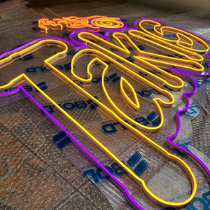 Custom LED Neon Sign UV Printed Design Flexible <b>Rope</b> <b>Light</b> Handmade Crystal Tube IP67 Rated 220V Neon Sign - Product Image 4