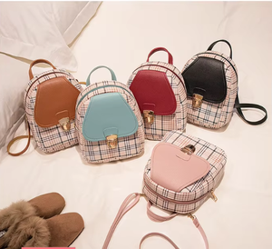 Thời trang mới appliques mô hình PU da phụ nữ trở lại gói quà tặng màu hồng in Ba lô cho cô gái - Product Image 1