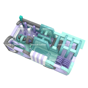 Thương mại 50 mét vuông PVC không khí Trampoline trượt <span class=keywords><strong>bouncy</strong></span> trẻ em nhảy công viên trẻ em sân chơi ngoài trời <span class=keywords><strong>Inflatable</strong></span> lâu đài - Product Image 3