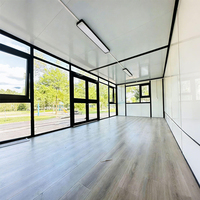 Conception d'appartements de luxe, cabines de vacances en conteneurs à double étage, bâtiments de bureaux modulaires préfabriqués