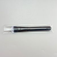 Kuas Makeup Foundation Hitam Sekali Pakai Berkualitas Tinggi, Portabel, Bulu Sintetis Lembut, Kuas Krim Wajah Kecil
