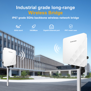 Point d'accès sans fil extérieur SUNCOMM WBH6N WiFi 6 double tension 48V PoE/12V <span class=keywords><strong>DC</strong></span> avec port fibre SFP, VLAN, IP67, boîtier métallique, portée 35km - Product Image 6