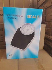 Balance personnelle mécanique DT01 de haute qualité, personnalisable OEM, pour salle de bain, précision 1g, capacité 160kg, en verre et plastique, écran LCD - Product Image 5