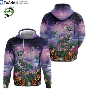 Felpa con cappuccio con motivo a zucca fantasma di Halloween felpa con cappuccio con stampa 3D stile creativo divertente per bambini Pullover - Product Image 5