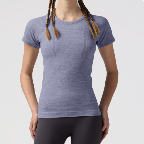 Yoga Super Soft Comfy T-Shirt Breathable Women Regular Fit Workout Pilates Running Fitness Stretchy Short Sleeve Solid Mesh T