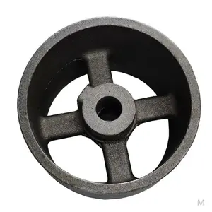 Roue en fonte ductile en matériau QT400. QT500, QT600, QT700 par processus de moulage au sable avec usinage CNC