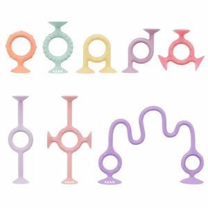 Jouet de dentition en silicone écologique de qualité alimentaire, à ventouse, pour bébé, à mâcher, anti-stress, pour baignoire et fenêtre de voiture - Product Image 3