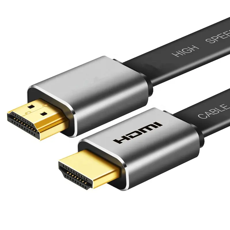 High Quality Flat 18Gbps 4K 60Hz HDMI 2.0 Cable AWM Style 20276 High Speed HDMI Cavo Kabel Cable With Ethernet
