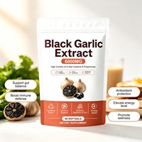 Gélules d'extrait d'ail noir personnalisées OEM, complément alimentaire pour la santé intestinale, marque privée