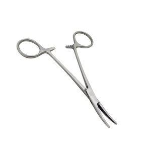 Premium Top Quality Customized Color Plus Logo Surgical Instrument Hemostatic Forceps 180 mm Curved Hemostatic Clamps Surgical - Product Image 1