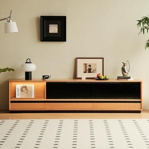Gu De Tv <b>Cabinet</b> 1.5m <b>Pine</b> Wood Storage Living Room Furniture Nordic Style - Product Image 3