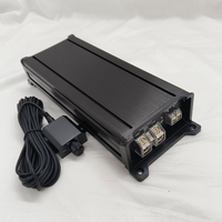 Mini amplificateur de voiture 1200WRMS classe D 1 canal avec crossovers, haute puissance, format compact, design monobloc
