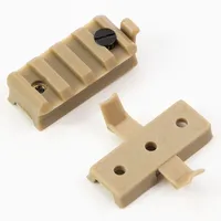 Ensemble de 2 glissières tactiques en plastique nylon pour casques FAST & MICH2000 avec rail de 20 mm