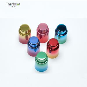 Thanhot tappo <span class=keywords><strong>vino</strong></span> Champagne personalizzato per regali di nozze in acciaio inox metallo sottovuoto tappo di freschezza custode del <span class=keywords><strong>vino</strong></span> - Product Image 4