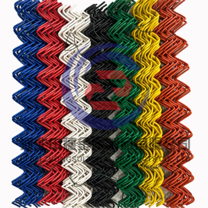 Jala kawat baja hijau murah dapat disesuaikan warna pagar rantai berlapis <span class=keywords><strong>PVC</strong></span> untuk pertanian - Product Image 4