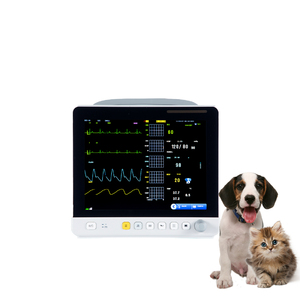 犬用ポータブル獣医バイタルサインモニターマルチパラメータ動物用機械再利用可能患者モニタリングシステム - Product Image 3