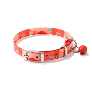 Logotipo personalizado nueva llegada PVC impreso patrón DIY mascota <span class=keywords><strong>Collar</strong></span> impermeable duradero gato <span class=keywords><strong>Collar</strong></span> con remache decoración personalizada - Product Image 4