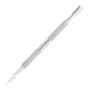 Pousse-cuticules en acier inoxydable, kit d'outils de manucure pour nail art, cuillère de retrait durable pour salon et soins des mains et des pieds à domicile - Product Image 1