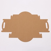 Boîte à pizza portable en papier kraft vintage, boîte d'emballage pliable en papier pour desserts et pâtisseries, emballage de pâtisserie de style occidental