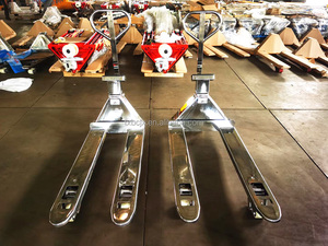 รถยกพาเลทไฮดรอลิกแบบแมนนวล ISO CE รุ่น Manual Jack 2 ตัน 3000 กก. วัสดุสแตนเลส ล้อ PU รถยก CBY 2 ตัน อุปกรณ์ยกของ - Product Image 6