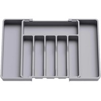 Boîte de rangement pliable pour vaisselle en plastique, tiroir intégré pour la cuisine, pour bols, casseroles, couteaux, fourchettes, couverts, style moderne minimaliste