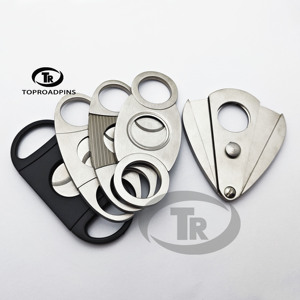 Anniversaire Souvenirs Cadeaux En Acier Inoxydable De Mode Accessoires De Fumer Porte-Cigare Avec Cutter - Product Image 3