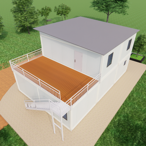 Villa duplex 40 pieds, maison modulaire préfabriquée en conteneur détachable, respirante, blanche, pour jardin, appartement, chambre, <span class=keywords><strong>atelier</strong></span>, salon - Product Image 1