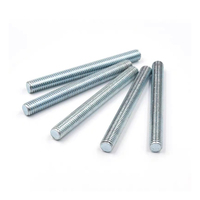 Zinc Plated Threaded Rod Grade 8.8 DIN975 All Thread Rod Carbon Steel M5-M48 Electro Galvanized Stud Bar for Structural Fixing