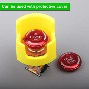 Botón de Parada de Emergencia Tipo Hongo LA38-11ZS, Interruptor de Emergencia Normalmente Abierto y Normalmente Cerrado - Product Image 4