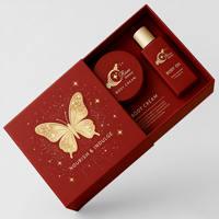 Nouvelle conception de boîte cadeau en carton rigide recyclable pour kit d'huiles essentielles, parfum, cosmétiques, crème corporelle, emballage avec doublure en éponge, tendance