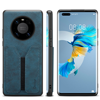 Étui de téléphone en similicuir vintage PU, antichoc, bord mat, fente pour carte élastique, pour les séries P70/P60/P50/Mate60/Mate50/Mate40/Honor