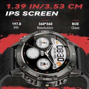 สมาร์ทวอทช์ S81 2026, นาฬิกาติดตามกิจกรรมกีฬากลางแจ้ง, โทรผ่านบลูทูธ, ตรวจสอบสุขภาพ, สมาร์ทวอทช์พร้อมไฟฉาย LED และ GPS - Product Image 5