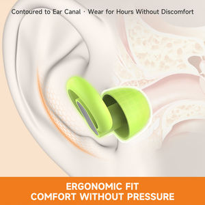 Bouchons d'oreilles réutilisables anti-bruit pour la maison, bloquant la fluorescence - Product Image 5