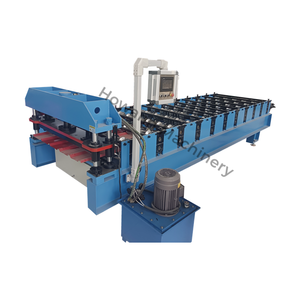 Tôle de toiture monocouche tôle d'acier ondulée à revêtement coloré faisant la machine profileuse pour toit et mur métalliques - Product Image 1