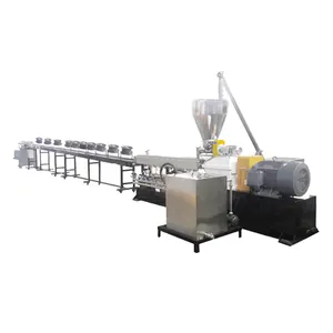 Ligne de production de plastique biodégradable, machine de fabrication de granulés PBAT/PLA modifiés, machine de composé de caoutchouc
