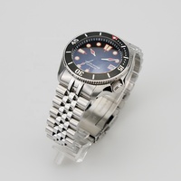 Cadran super lumineux 20ATM NH35 Mouvement 007 Horloge 4H Montres-bracelets en acier inoxydable Verre saphir pour la plongée Bande de 22mm Analogique