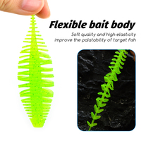 Tolure Promotion 8,2 cm 6,5 g Leurre souple Bellows Gill pour la pêche, appâts artificiels en silicone pour Black-bass et Brochet, compatible Texas Rig