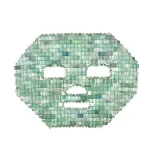 Luxury Crystal Facial Eye Maskss for Beauty Tools Aventurine Jade Stone Massage with Customized Package Sheet Female Sample Size