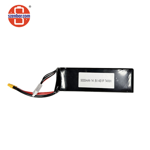 4S Lipo Batterij Cel 5000Mah 14.8V 35c Gebruikt Voor Rc Draadloze Model Vliegtuigen Onbemande Op Afstand Bestuurbare Vliegtuigen - Product Image 1
