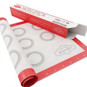 Tapis de cuisson en silicone antiadhésif 2023, grand tapis de <span class=keywords><strong>pâtisserie</strong></span> en silicone, feuille de caoutchouc en silicone 400*300MM - Product Image 5